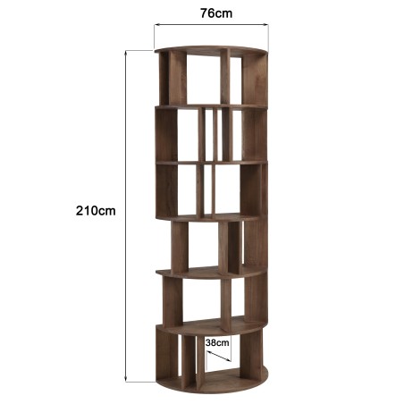 Bibliothèque artistique en bois de mindi | Collection Romy | Macabane
