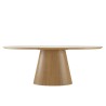 Dining table 200x90cm ceramic top with wooden legs | Ugo Collection