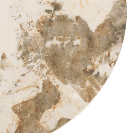 Table basse 110x80cm plateau céramique pieds bois clair | Collection Ugo