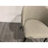 Set of 2 ecru fabric chairs | Second-Hand