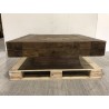 Brown solid wood square coffee table | Second-hand