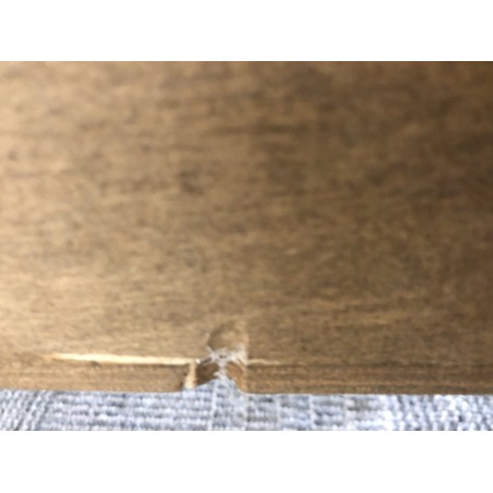 Brown wooden Scandi sideboard with 2 doors and 3 drawers - Second Hand