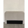 Upholstered headboard for 140/160 cm beds in beige - Arthur Collection