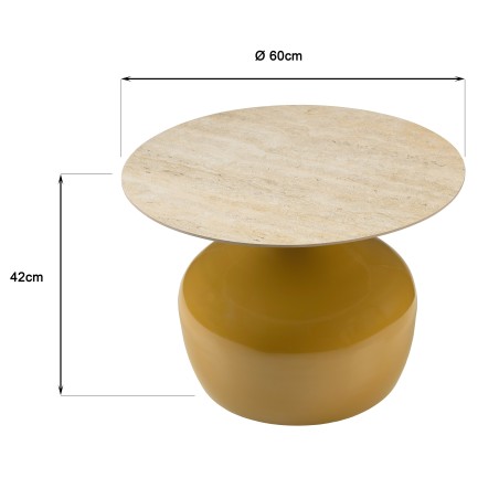 Glazed tile coffee table | Second-hand