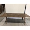Table de jardin 8/10 personnes 180/240x100x75 cm en bois d'acacia | Seconde Vie