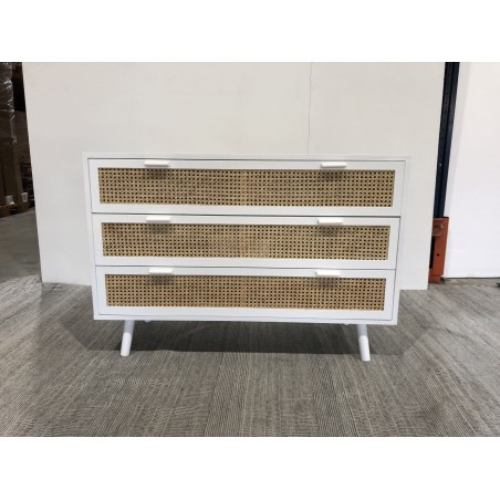 Commode blanche 3 tiroirs | Seconde Main