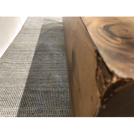 Coffee table with beams, 120x60cm, Suar wood, black legs | Second Hand