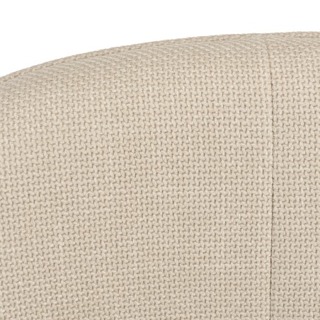 Beige fabric upholstered armchair | Macabane Furniture | Agathe