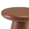 Table d'appoint ronde en bois peint terracotta D40cm | Macabane