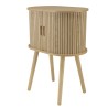 Oval storage unit, 50 x 30 cm, natural-coloured wood | Macabane