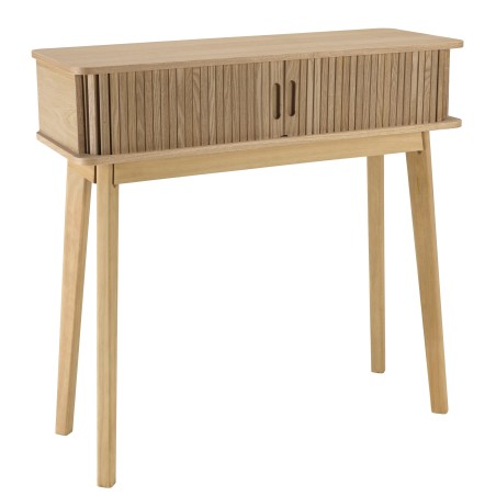 80x30cm console table in natural-coloured wood | Macabane