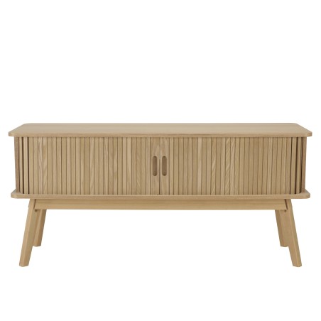 Meuble TV 100x30cm en bois couleur naturelle | Macabane