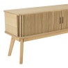 TV stand 100x30cm in natural-coloured wood | Macabane