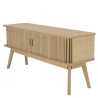 TV stand 100x30cm in natural-coloured wood | Macabane