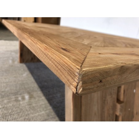 Rectangular coffee table 130x70cm recycled pine wood - Second Hand
