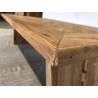 Rectangular coffee table 130x70cm recycled pine wood - Second Hand