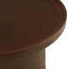 Round brown concrete side table, 36cm diameter | Macabane Furniture