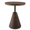 Table d'appoint ronde en béton marron D40cm | Macabane