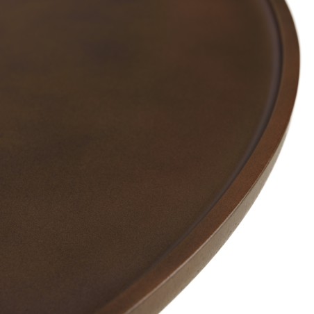 Round brown concrete coffee table, 80cm diameter | Macabane