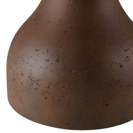 Table basse ronde en béton marron D52cm | Meubles Macabane