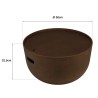 Table basse ronde en béton marron D58cm | Macabane