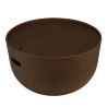 Round brown concrete coffee table, 58cm diameter | Macabane