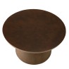 Table basse ronde en béton marron D70cm | Meubles Macabane