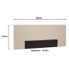 Tête de lit rembourrée pour lits 140/160cm couleur lin