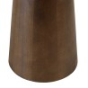 Side table 40x40cm, marble top, dark mango wood legs | Macabane