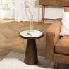 Table d'appoint avec plateau en marbre | Meubles Macabane