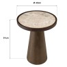 Table d'appoint avec plateau en marbre | Meubles Macabane
