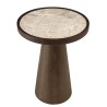 Table d'appoint avec plateau en marbre | Meubles Macabane