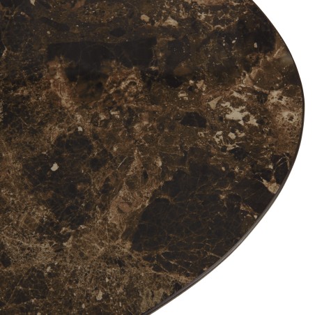 Mesa de centro tablero de cerámica marrón | Muebles Macabane