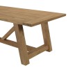 Garden furniture set with table and benches made from recycled teak | Macabane Furniture