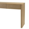 Consola 3 cajones diseño redondeado color natural | Muebles Macabane