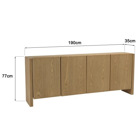 Sideboard with rounded doors | Macabane Furniture