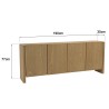 Dressoir met deuren in afgerond design | Macabane Meubelen