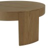 Round coffee table in natural finish | Macabane Furniture