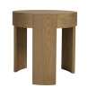 Runder Beistelltisch Holz naturfarben | Macabane Möbel