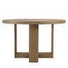 Ronde eettafel hout naturel | Macabane Meubelen