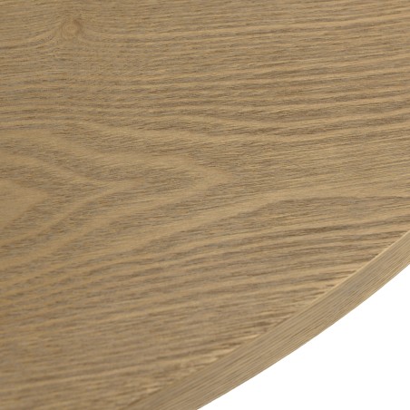Ronde eettafel hout naturel | Macabane Meubelen