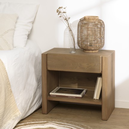 Chevet en bois couleur naturelle - Meubles Macabane