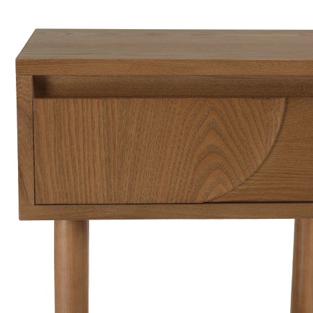 Chevet bois et décor motif arrondi | Meubles Macabane