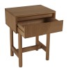 Wooden bedside table with rounded design | Macabane Furniture