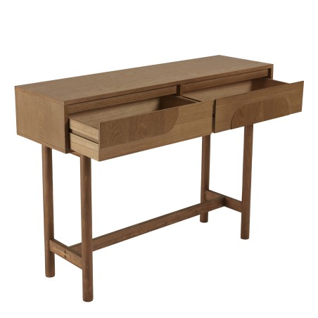 Consolle in legno color naturale 2 cassetti - Mobili Macabane