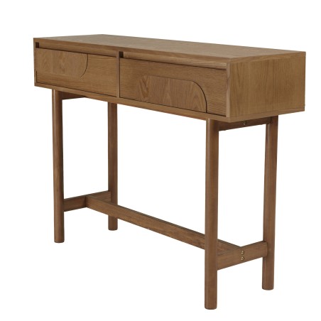 Consolle in legno color naturale 2 cassetti - Mobili Macabane
