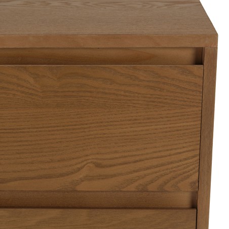 Dressoir van naturelkleurig hout met 3 lades | Macabane Meubelen