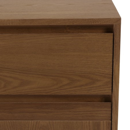 Natural-coloured wooden chest of drawers with 3 drawers | Macabane Furniture