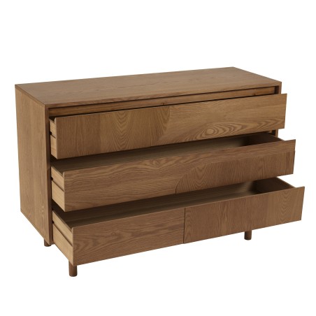 Natural-coloured wooden chest of drawers with 3 drawers | Macabane Furniture