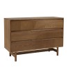 Natural-coloured wooden chest of drawers with 3 drawers | Macabane Furniture